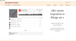 Desktop Screenshot of dreamscape-music.com