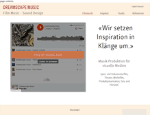 Tablet Screenshot of dreamscape-music.com